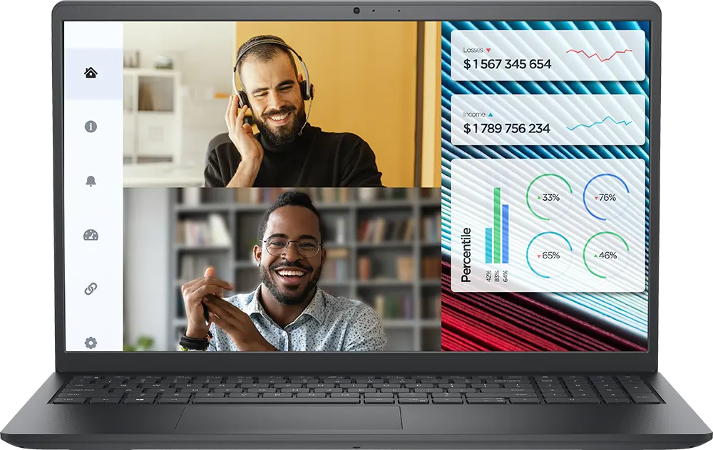 لاب توب ديل فوسترو 3520، معالج من الجيل الثاني عشر إنتل كور™ i5-1235U، ، رامات 8 جيجابايت، هارد 256 جيجابايت SSD ، كارت شاشة Intel® UHD ، شاشة 15.6 بوصة FHD،  اوبنتو، أسود