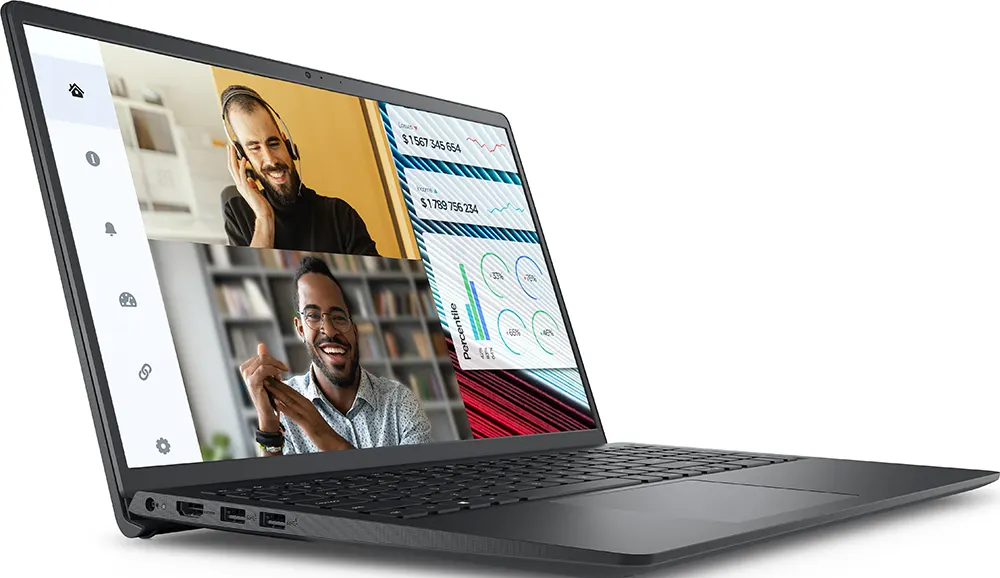 لاب توب ديل فوسترو 3520، معالج من الجيل الثاني عشر إنتل كور™ i5-1235U، ، رامات 8 جيجابايت، هارد 256 جيجابايت SSD ، كارت شاشة Intel® UHD ، شاشة 15.6 بوصة FHD،  اوبنتو، أسود