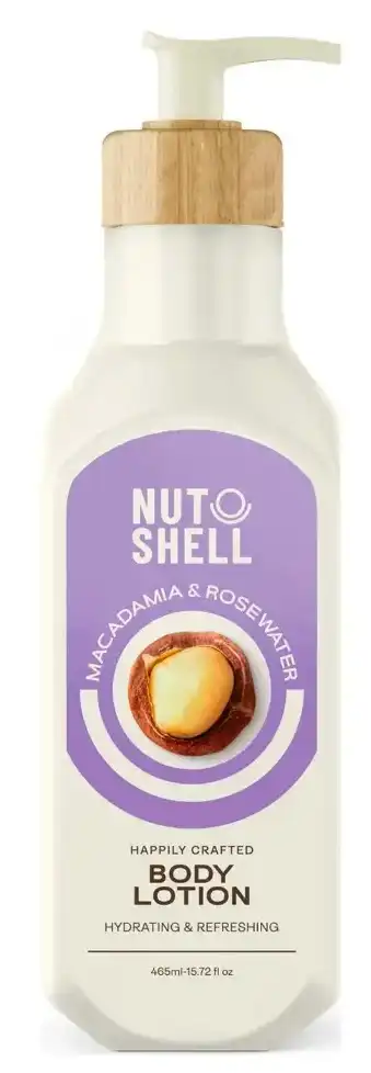 لوشن الجسم بالمكاديميا وماء الورد من ناتشيل 465 مل