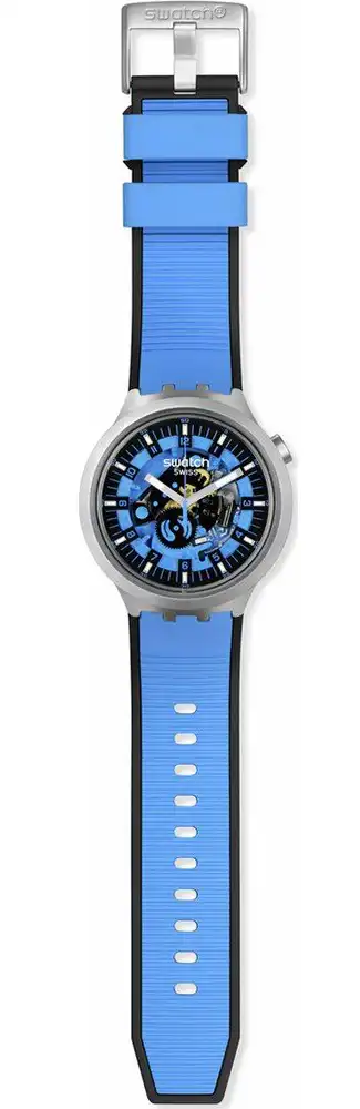 ساعة سواتش للجنسين ، عقارب ،  أزرق SB07S106