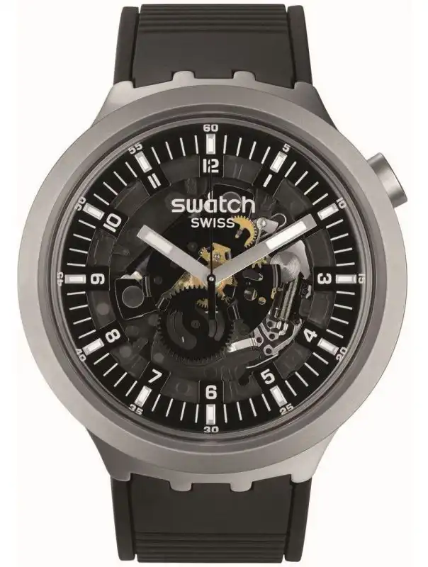 ساعة سواتش للجنسين ، عقارب ، أسود SB07S105