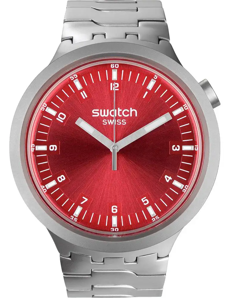 ساعه سواتش للجنسين ، عقارب سوار ستانلس ستيل ، سيلفر SB07S104G