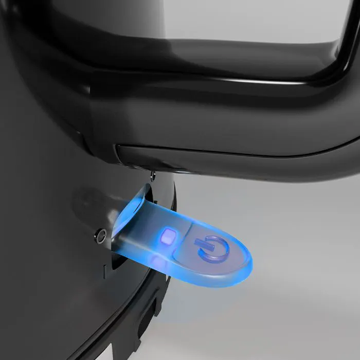 غلاية مياه كهربائية بلاستيك ميانتا، 1.7 لتر، 2200 وات،أسود،EK201737A