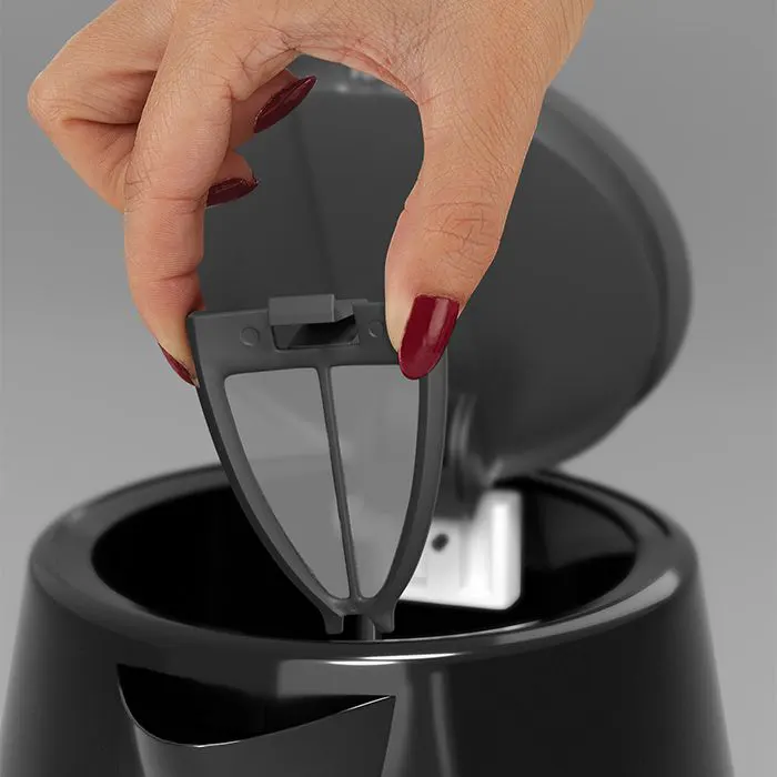 غلاية مياه كهربائية بلاستيك ميانتا، 1.7 لتر، 2200 وات،أسود،EK201737A