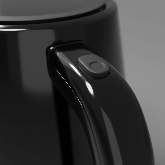 غلاية مياه كهربائية بلاستيك ميانتا، 1.7 لتر، 2200 وات،أسود،EK201737A