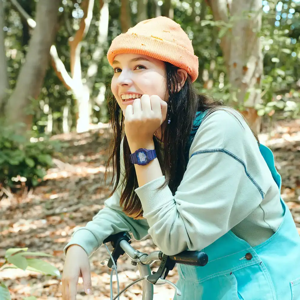 ساعة كاسيو جى شوك للنساء ، رقمية، أزرق ، BGD-565RP-2DR