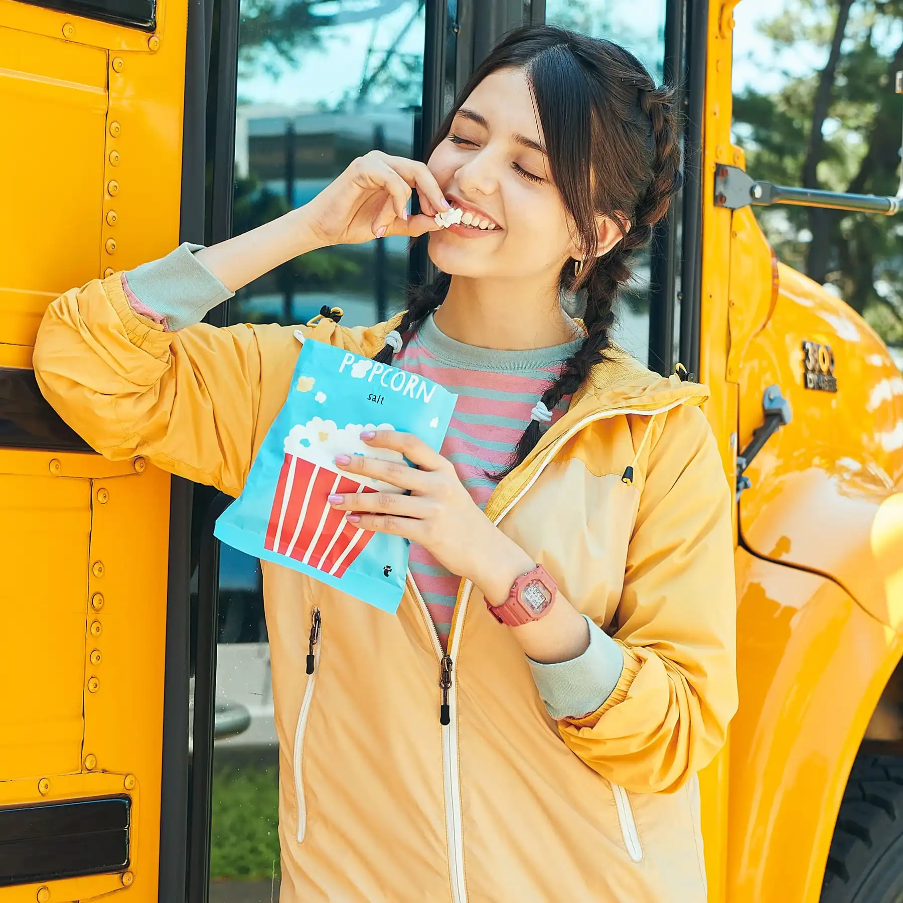 ساعة كاسيو بيبي جى للنساء ، رقمية، برتقالي BGD-565RP-4DR