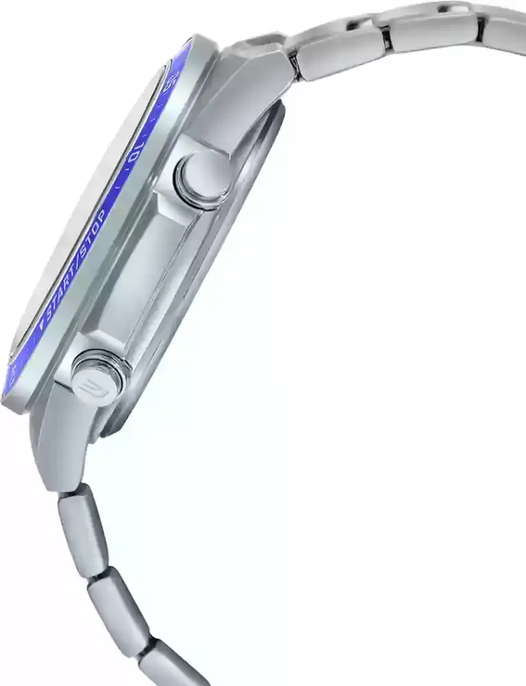 ساعه كاسيو اديفيس رجالي ، عقارب ورقميه سوار ستانلس ستيل ، سيلفر EFV-C110D-2AVDF