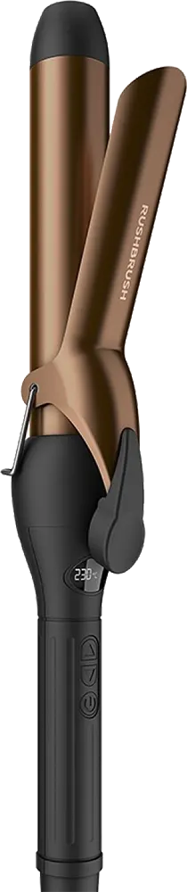 مكواة شعر كيرلي رش براش 5 في 1، 230 درجة مئوية، شاشة ال سي دي، ذهبي