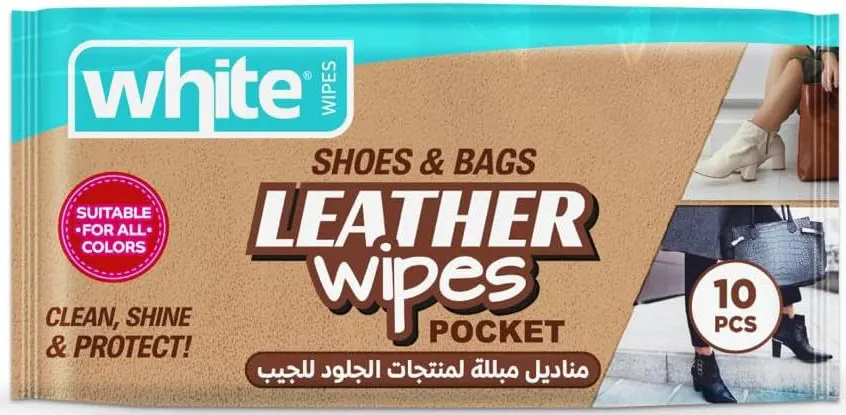 مناديل مبللة للاحذية من وايت ، 10 مناديل