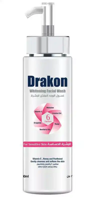 غسول دراكون غسول للبشرة الحساسة لتفتيح البشرة، 200 مل