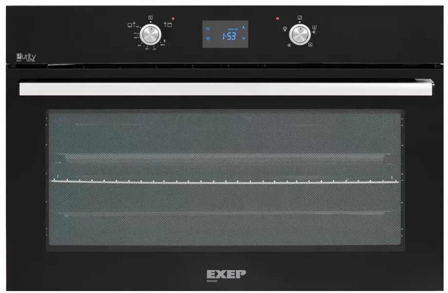 فرن بيورتي بلت ان 90  سم، غاز، ديجيتال بشواية، أسود ،OPT 902 GGD