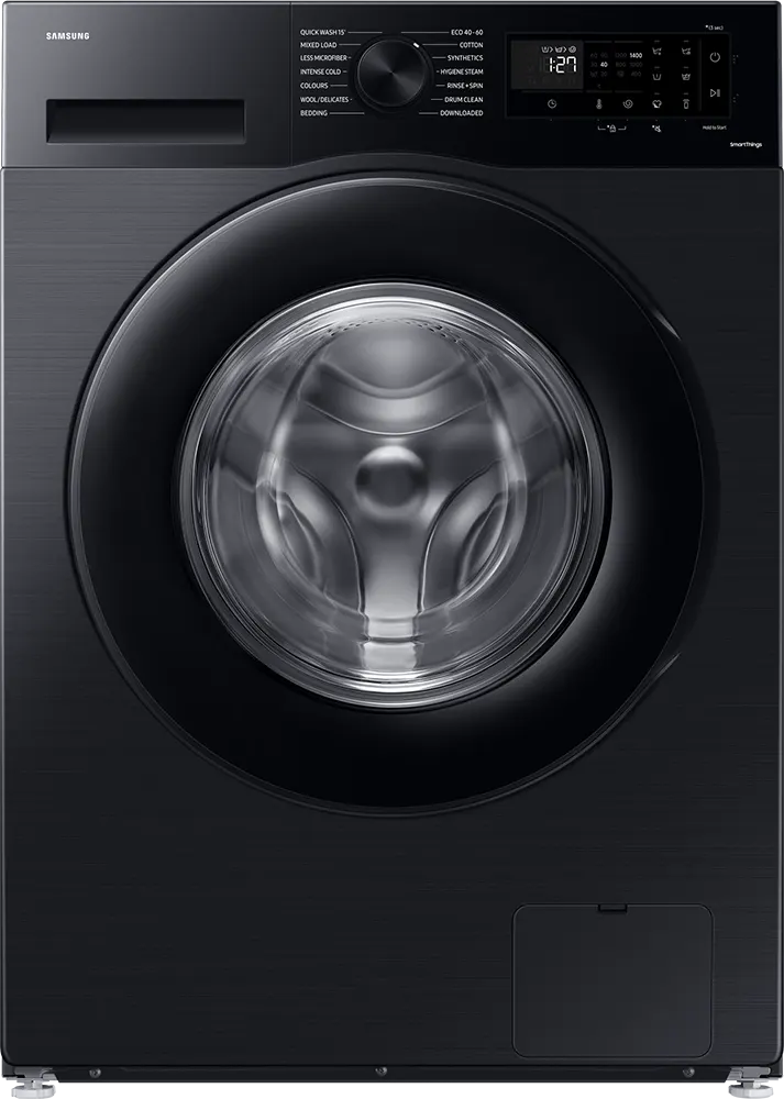 غسالة ملابس فول اوتوماتيك سامسونج تحميل أمامي  8 كيلو، 1400 لفة، شاشة تاتش ديجيتال، انفرتر، اسود، WW80CGC0EDABAS