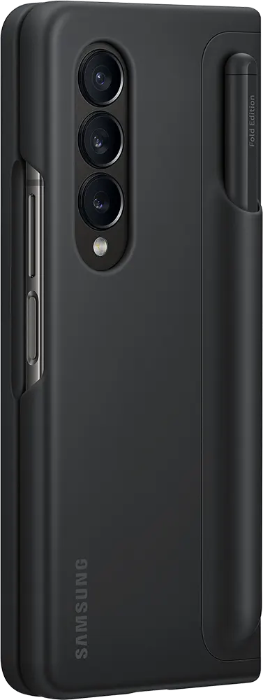 جراب ستاند مع قلم لهاتف سامسونج جالاكسي زد فولد 4، اسود