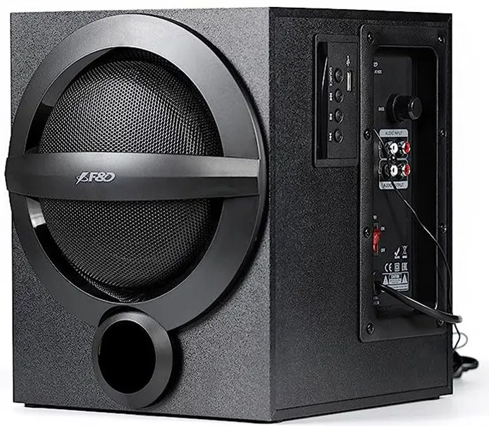 سماعات صب وفر اف آند دي، بلوتوث،37 وات ،ريموت كنترول، أسود، A140X BT