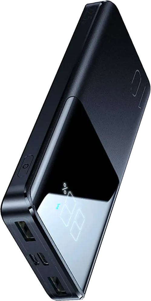 باور بانك جوي روم، 10000 ملي أمبير، شاشة رقمية، يو اس بي نوع سي، أسود، JR-QP191