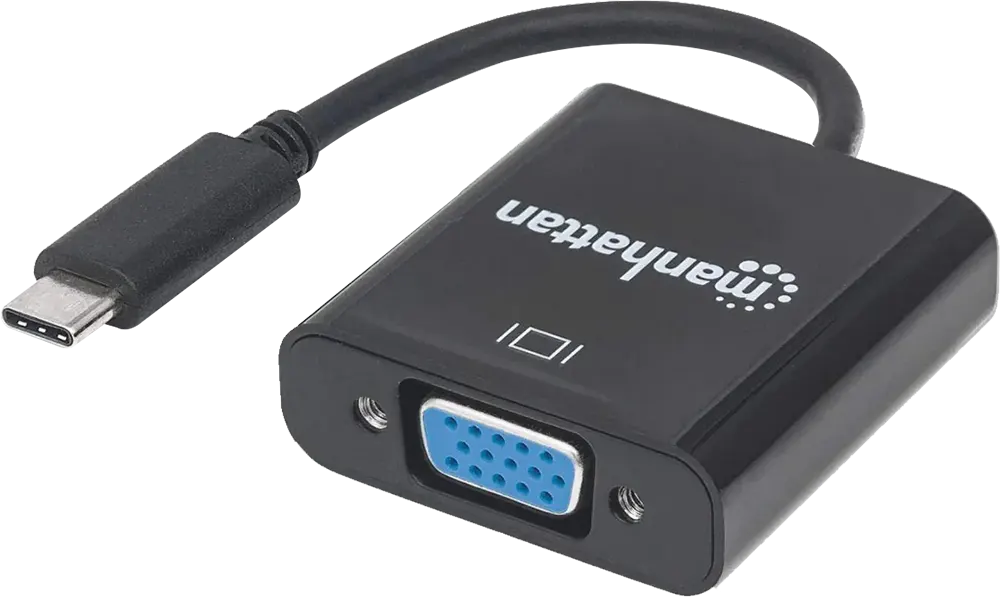 محول مانهاتن USB-C إلى VGA، أسود، CV295