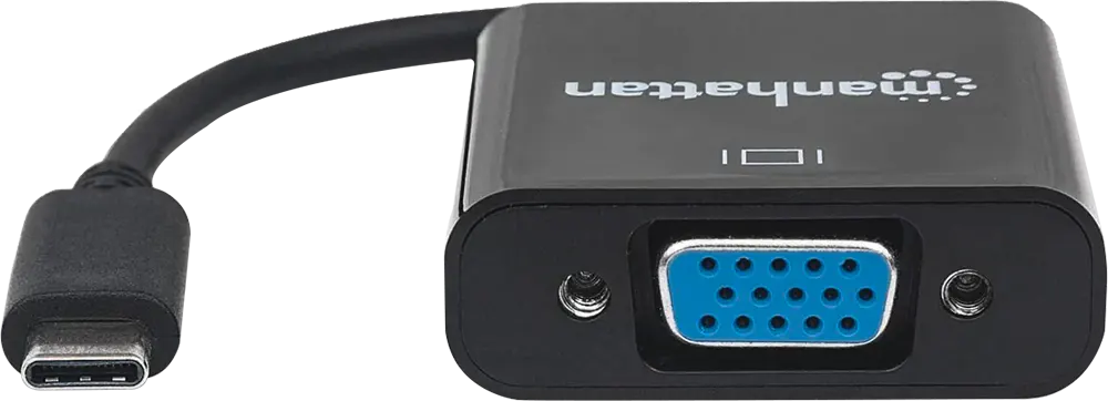 محول مانهاتن USB-C إلى VGA، أسود، CV295