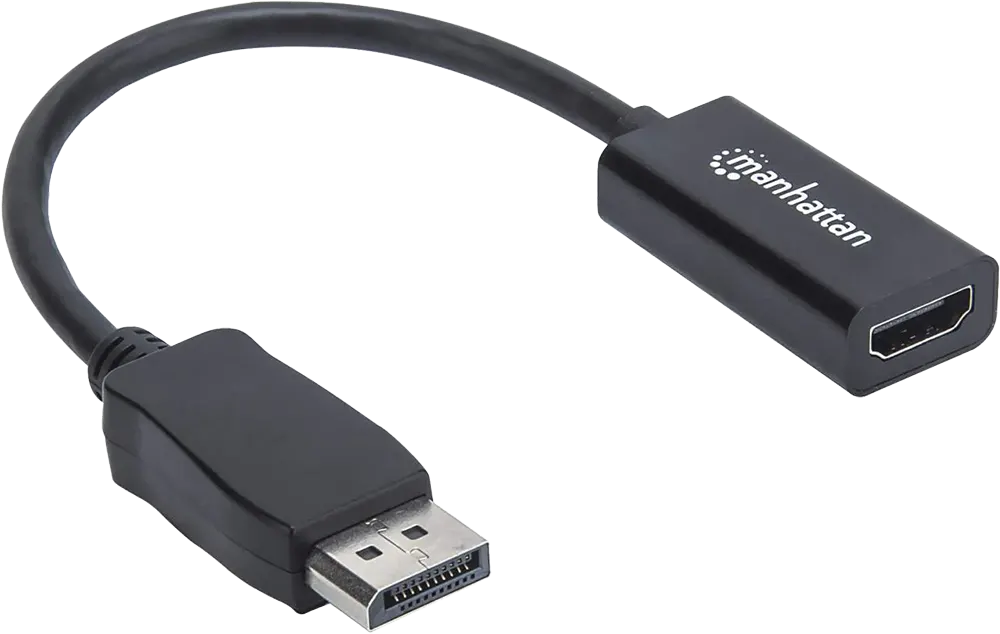 مانهاتن 1080 بيكسل محول منفذ عرض باسيف إلى HDMI، طول 15 سم، أسود، CV448