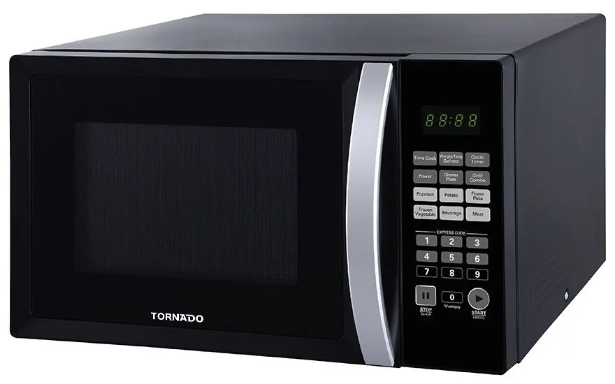 ميكروويف تورنيدو 36 لتر، ديجيتال بشواية، 1000 وات، أسود، TMD-36GE-BK