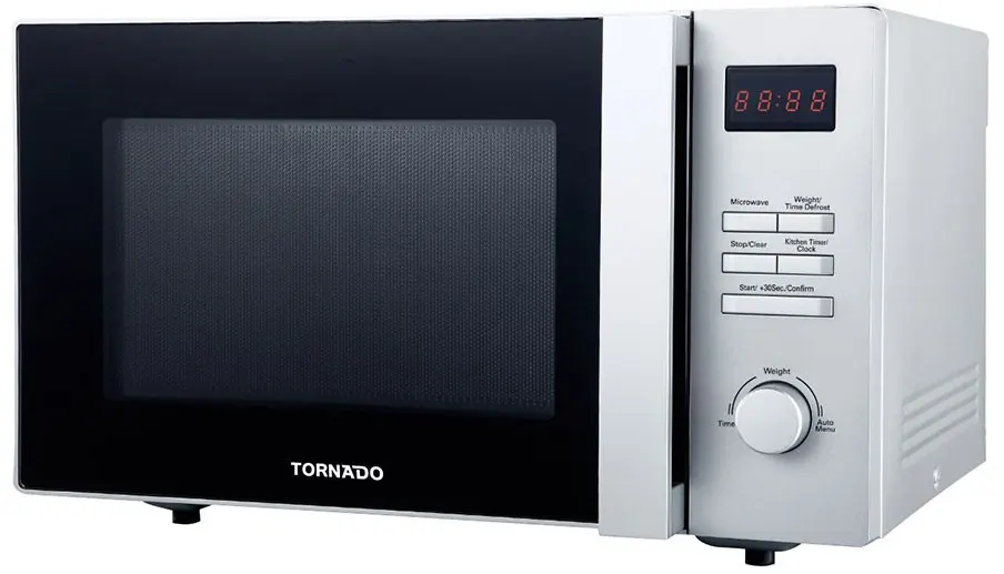 ميكروويف تورنيدو سولو، 25 لتر ديجيتال، 900 وات، فضي، TMD-25SE-S