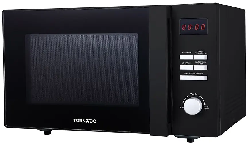 ميكروويف تورنيدو سولو 25 لتر، ديجيتال، 900 وات، أسود، TMD-25SE-BK