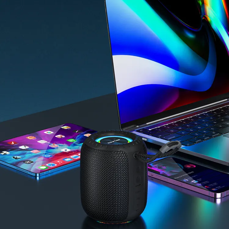 مكبر صوت  ميني اوي ، بلوتوث 5.0 ، 6 وات، مقاوم للماء ،أسود،Y526