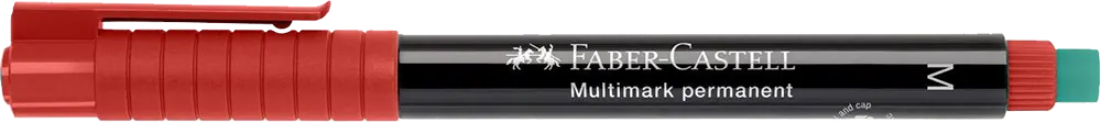 قلم ماركر متعدد العلامات فابر كاستل، مقاس M، حبر أحمر