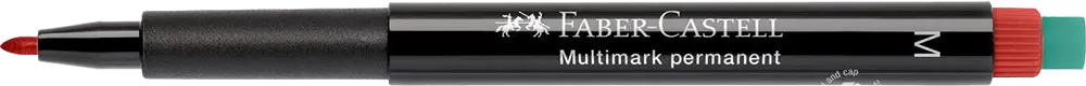 قلم ماركر متعدد العلامات فابر كاستل، مقاس M، حبر أحمر