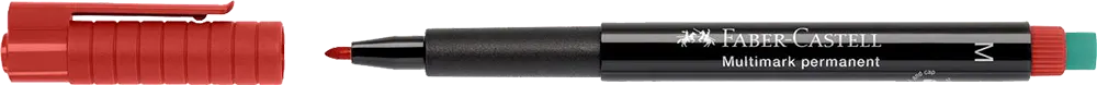 قلم ماركر متعدد العلامات فابر كاستل، مقاس M، حبر أحمر