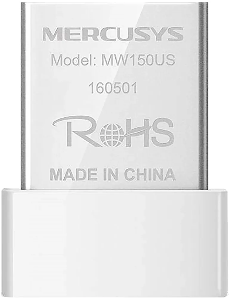 محول نانو إنترنت لاسلكي ميركوسيس ، USB 2.0، 150 ميجابت في الثانية، أبيض، MW150US