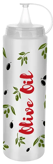 زجاجة صوص بلاستيك تيتيز مطبوعة ،700 مل، ألوان متعددة،AP-9459