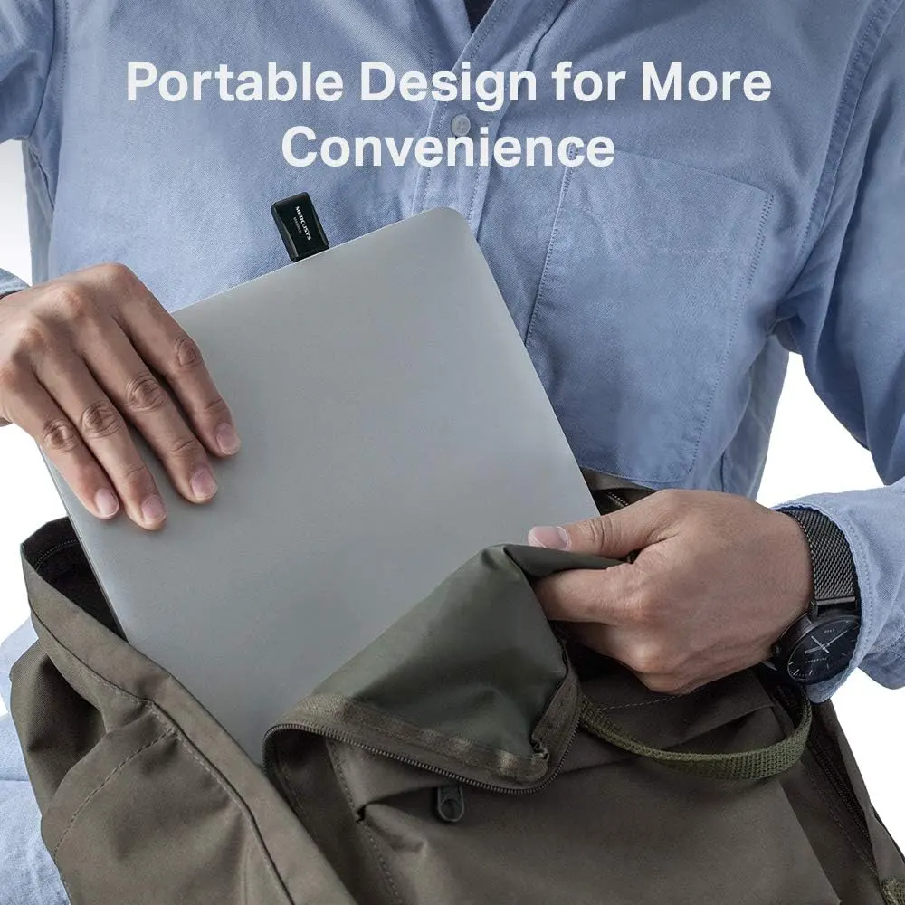 Mercusys Wireless Mini Adapter, USB 2.0, 300Mbps, Black, MW300UM