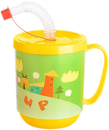 كوب مضحك للاطفال بغطاء وشاليموه من تيتيز، 9484