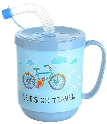 كوب مضحك للاطفال بغطاء وشاليموه من تيتيز، 9484