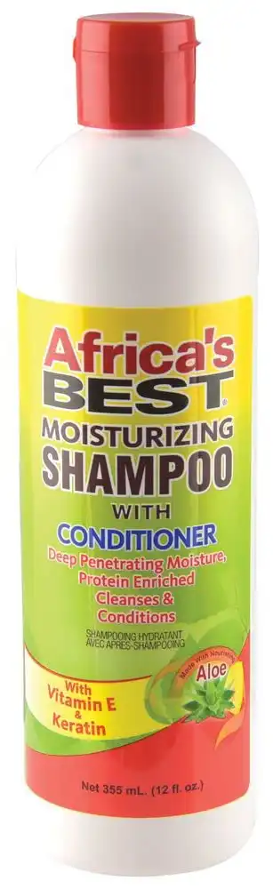 شامبو وبلسم مرطب للشعر بالكيراتين من افريكاز بيست 355 مل