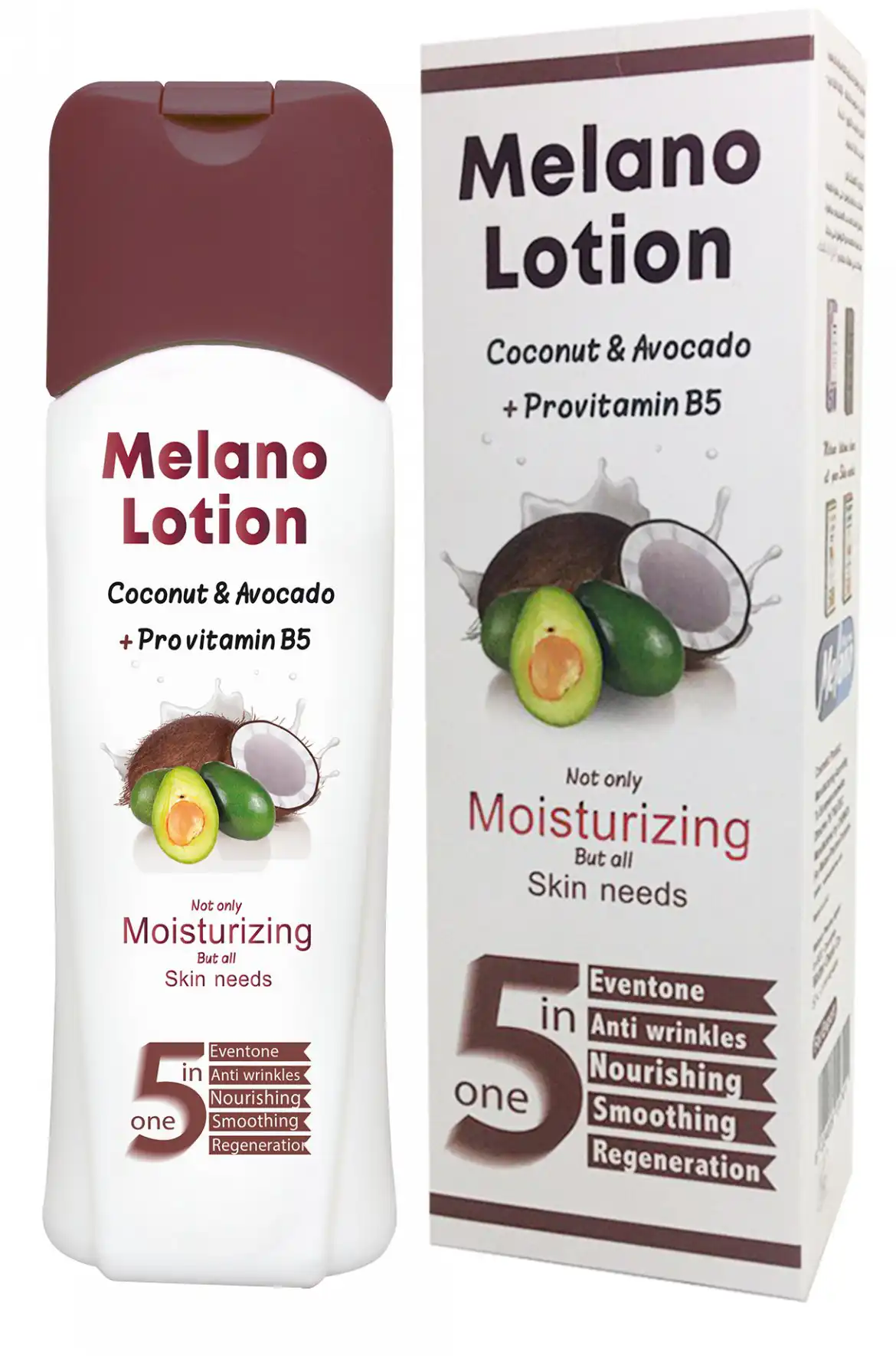 لوشن ميلانو مرطب للجسم بجوز الهند والافوكادو وبروفيتامين بي 5، 300 مل.