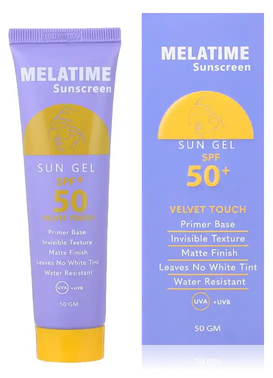 ميلاتايم صن بلوك جل بعامل حماية من الشمس 50+،واقي شمس لكل انواع البشرة، 50 جم