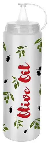 زجاجة زيت بلاستيك تيتيز مطبوعة ،400 مل، ألوان متعددة، AP-9470