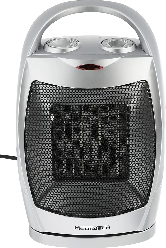 دفاية سيراميك ميديا تك 1500 وات، دفاية مكتب، فضي، MT-TCH003