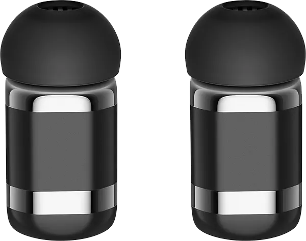 ساعة سمارت هواوي مع سماعات ايربودز، شاشة اموليد 1.43 بوصة، سوار جلد، مقاومة للماء، لون سود