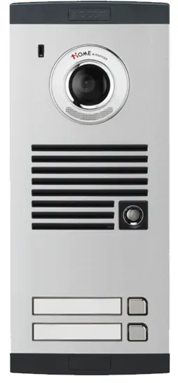 لوحة انتركم كوكم، 2 خط، مزود بكاميرا، رمادي× أسود، KVL.C302I