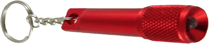 كشاف يد صغير كامليون معدني بميدالية، أحمر