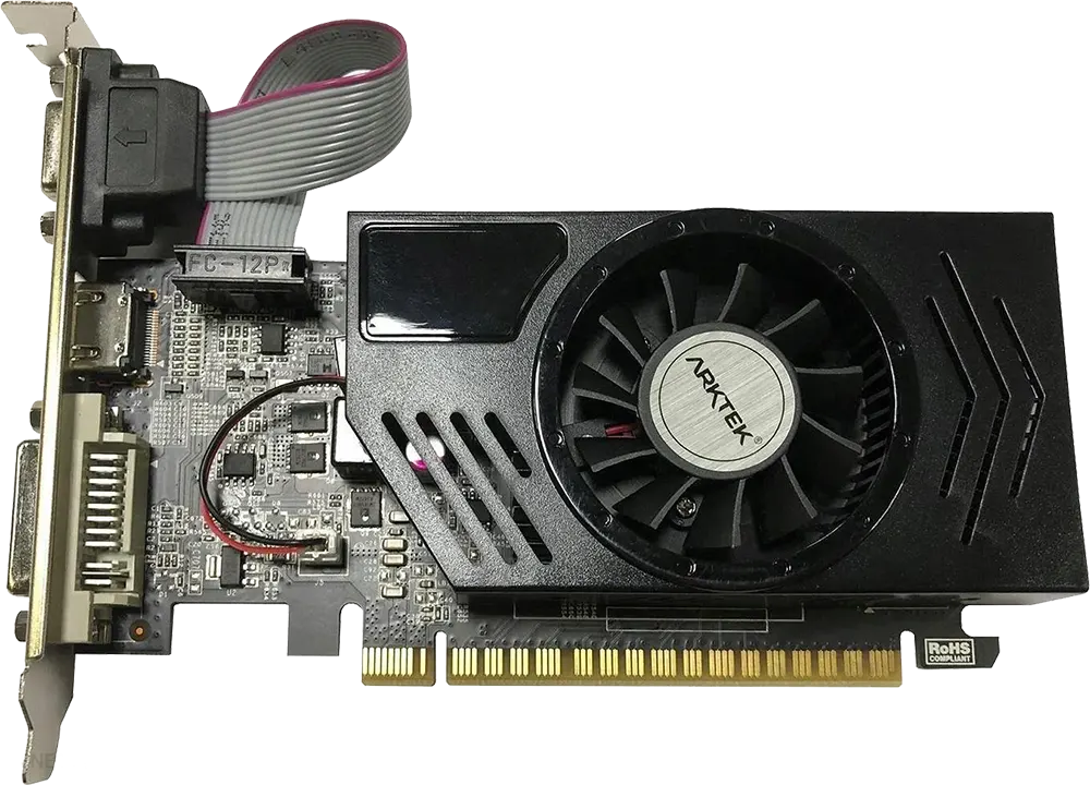 كارت شاشة أركتيك سايكلوبس نفيديا جيفورس GT 730، ذاكرة 2 جيجابايت  DDR3، أسود