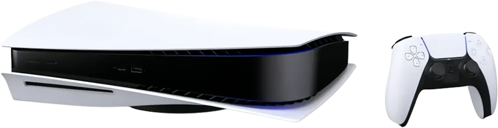 جهاز بلاي ستيشن 5 من سوني مع لعبةFC24، هارد ديسك 825 جيجابايت، رامات 16 جيجابايت، أبيض