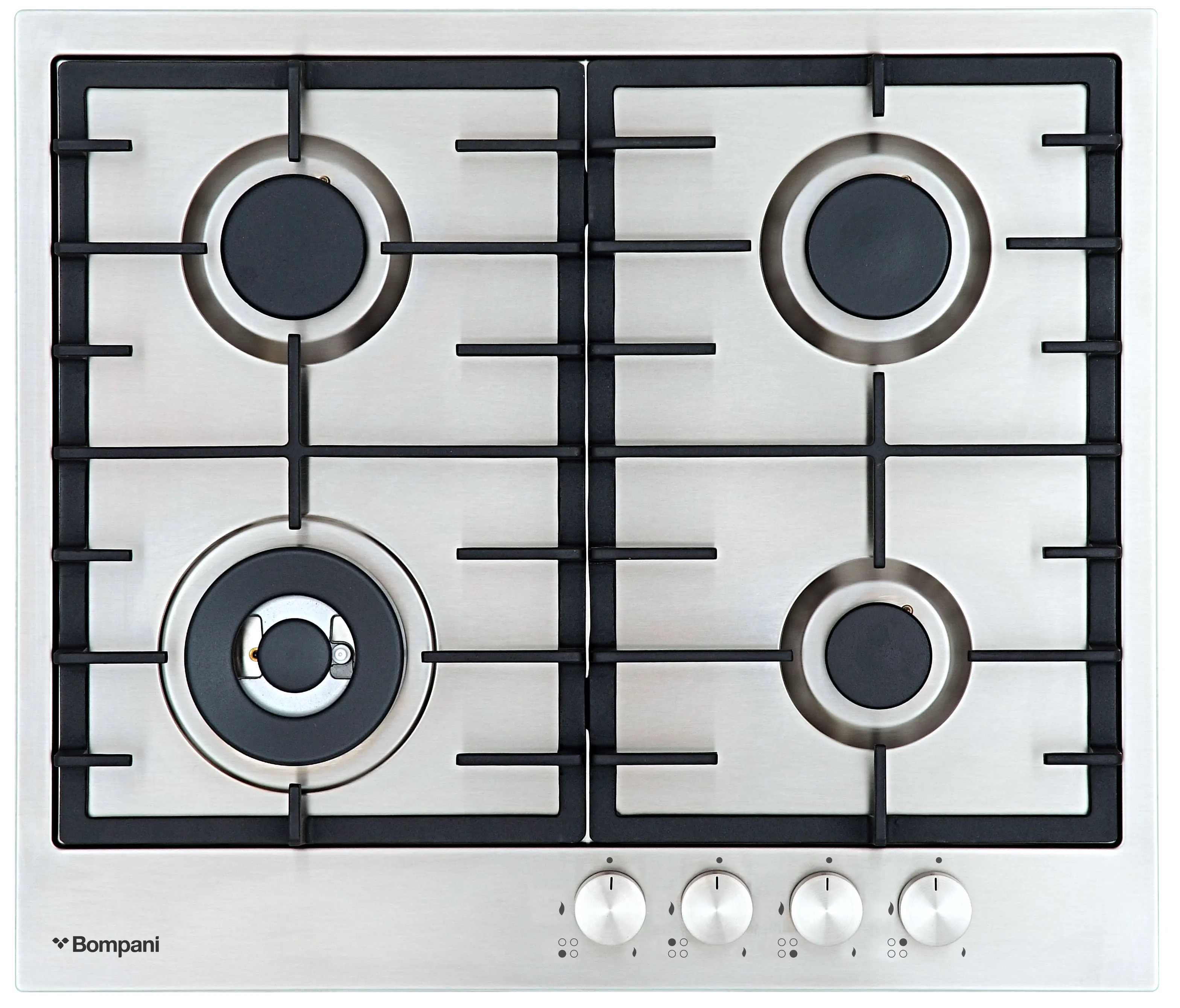 بوتاجاز مسطح بلت ان بومبانى، 60 سم، 4 شعلة غاز، فضي، BO213NBN