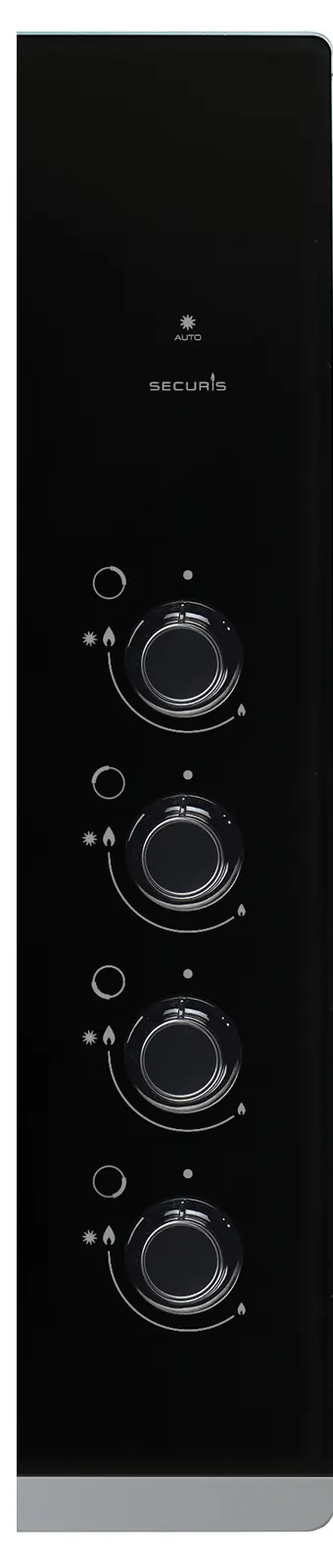 بوتاجاز مسطح بلت ان براندت، 60 سم، 3 شعلة غاز + 1 شعلة كهربائية، أسود،BPG6413BM