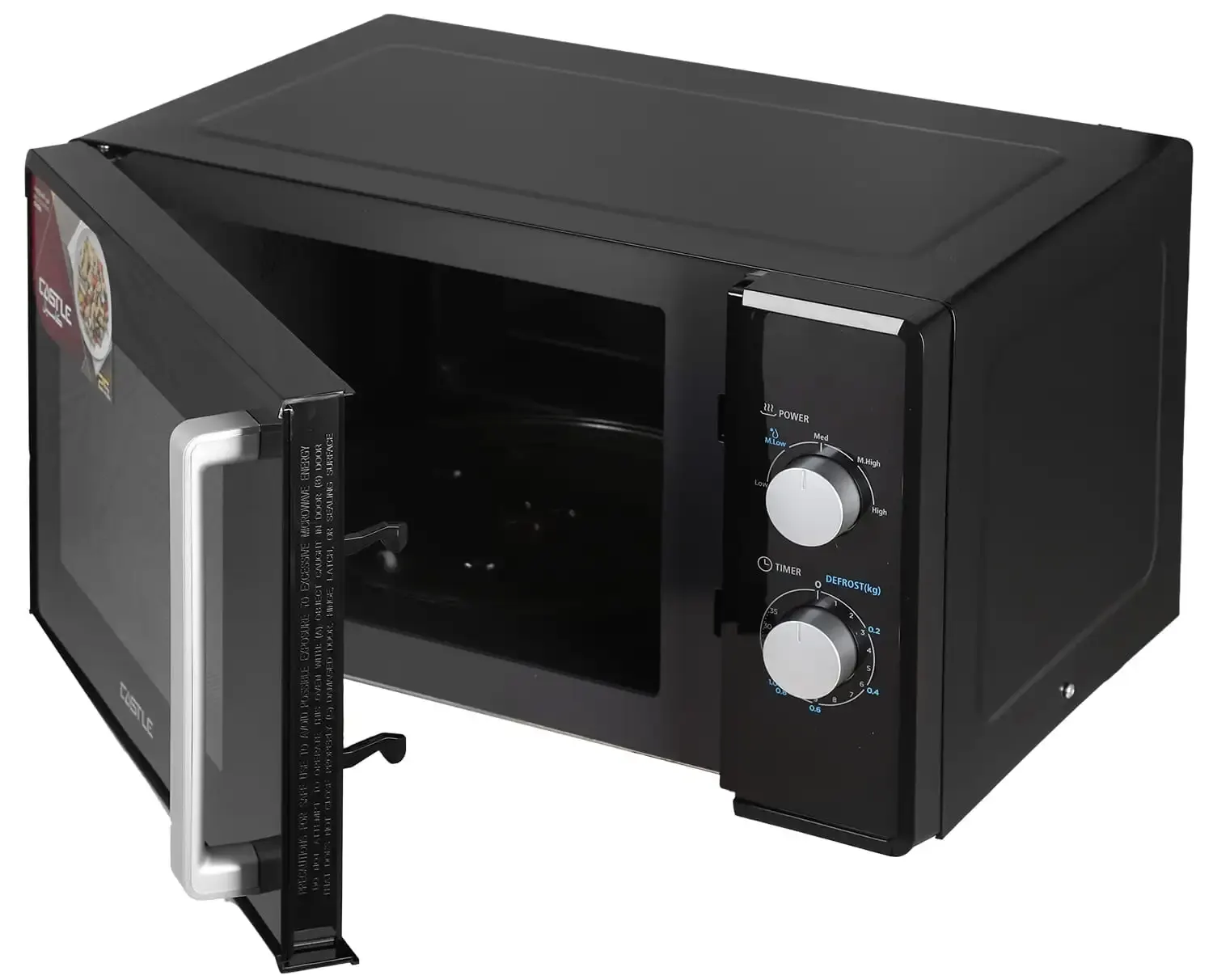 ميكرويف كاسيل 25 لتر، 700 وات، أسود، MW8025