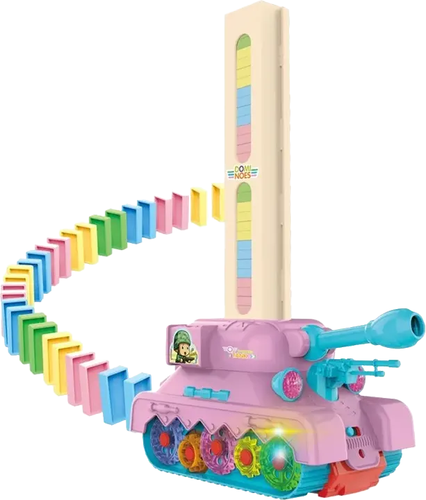 مجموعة دومينو دبابة مع موسيقى وضوء، GP2158