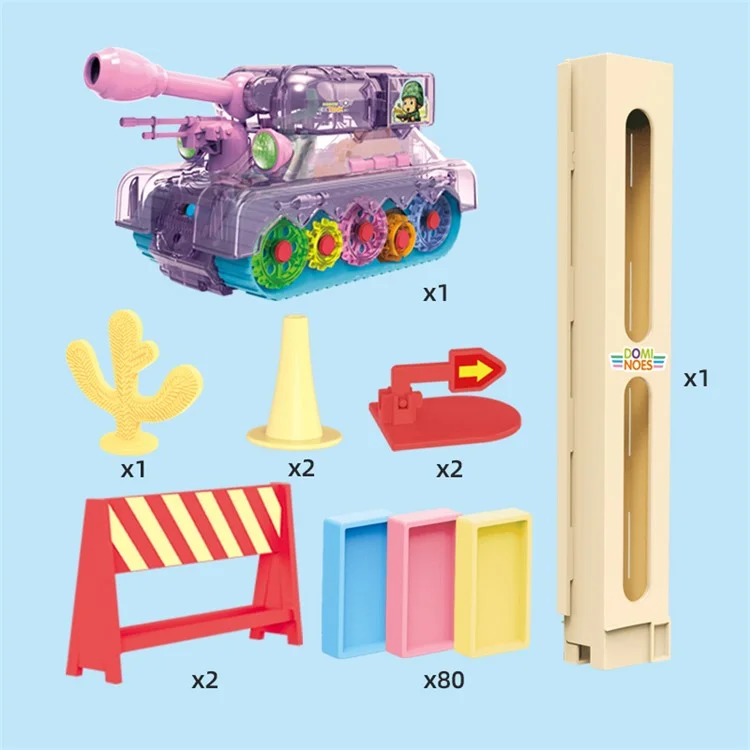 مجموعة دومينو دبابة مع موسيقى وضوء، GP2158